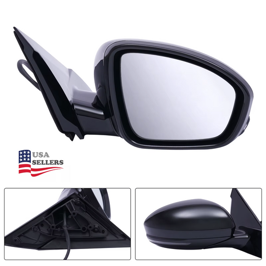 Right Passenger Side Mirror for Nissan Altima 2019-2021 Manual Fold Black