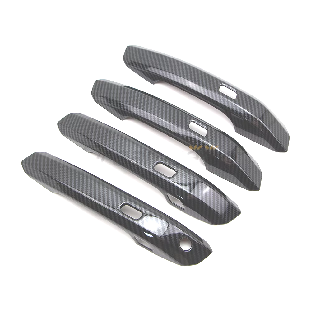 Car Door Handle Cover Trim for Audi Q5 A4 B9 A5 F5 2017-2022 Carbon Fiber Style