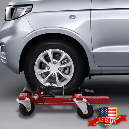 1500lbs Vehicle Wheel Dolly with Ratchet Lift, 26-57cm Adjustable Range