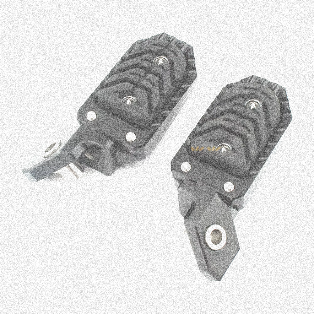 Black Footpegs Footrests for BMW R1200GS & R1250GS Adventure (2013-2023)