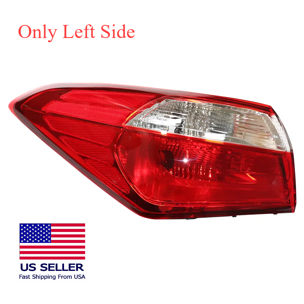 Left Driver Side Tail Light for 2014-2016 Kia Forte – Halogen Rear Lamp Assembly