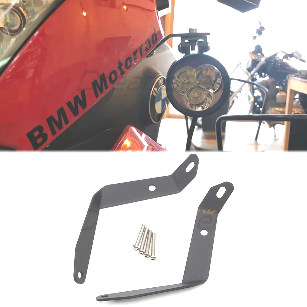 Black Spotlight Holder Fog Lamp Bracket for BMW S1000XR (2020-2023)