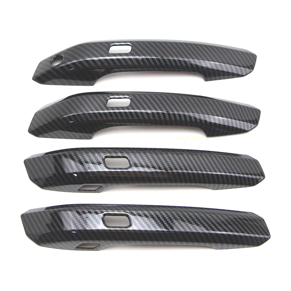 Car Door Handle Cover Trim for Audi Q5 A4 B9 A5 F5 2017-2022 Carbon Fiber Style