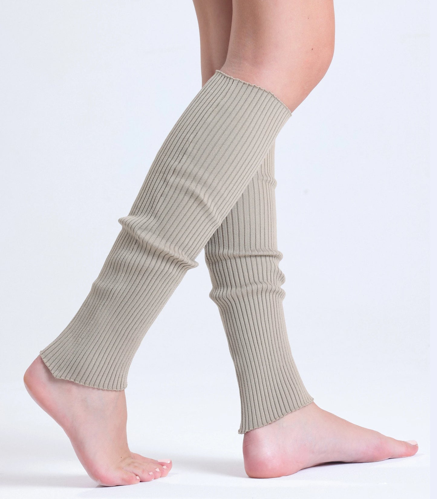 Retro Style Knitted Leg Warmers - Baggy Boot Socks, Knee Length, 1 Pair