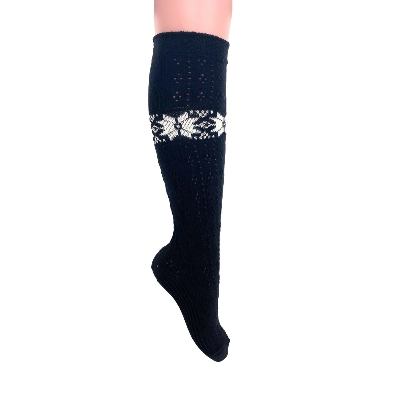 Cotton Knee High Knitted Socks for Women 1 Pair