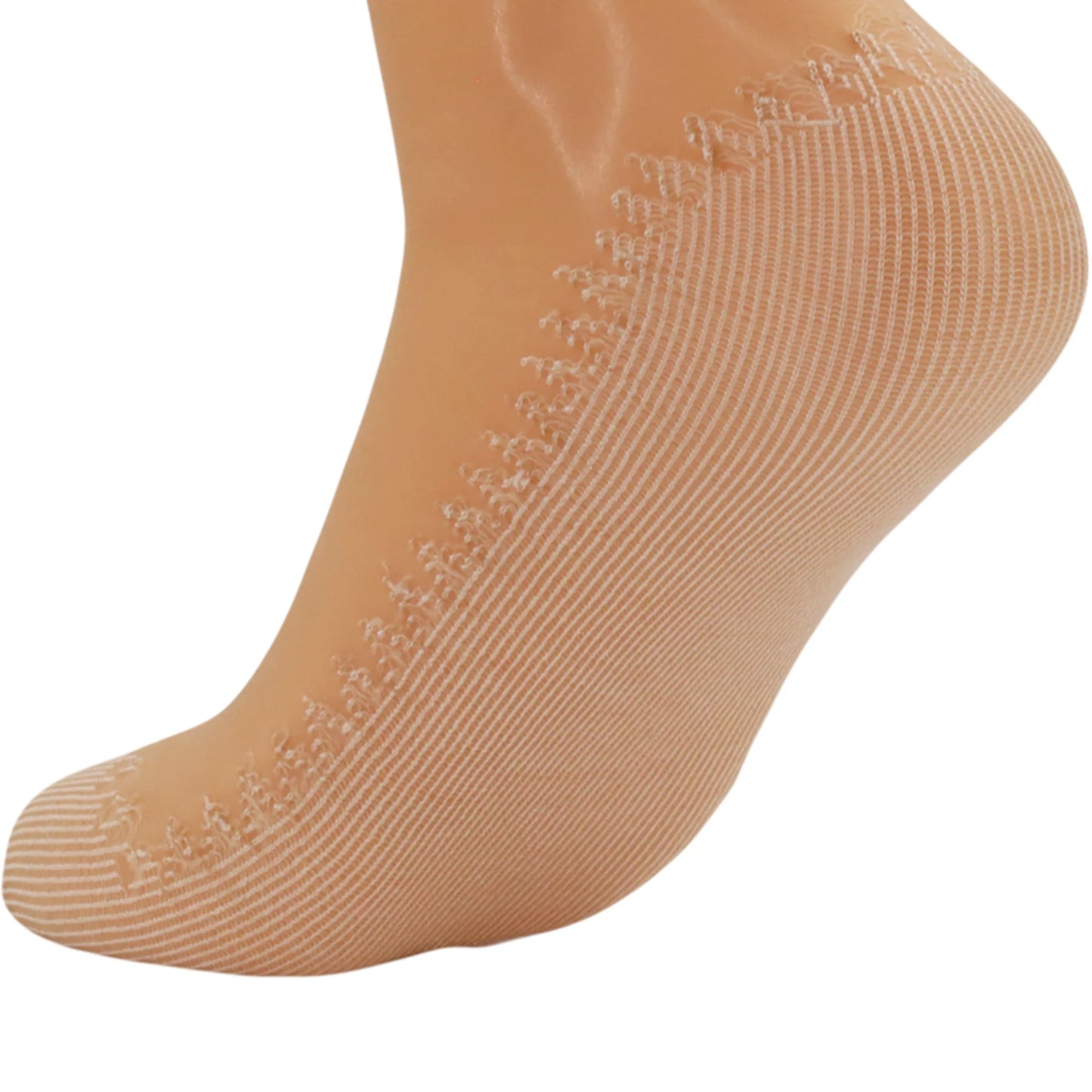 Anti-Slip Sheer Ankle Socks for Women with Cotton Sole 20 Pairs