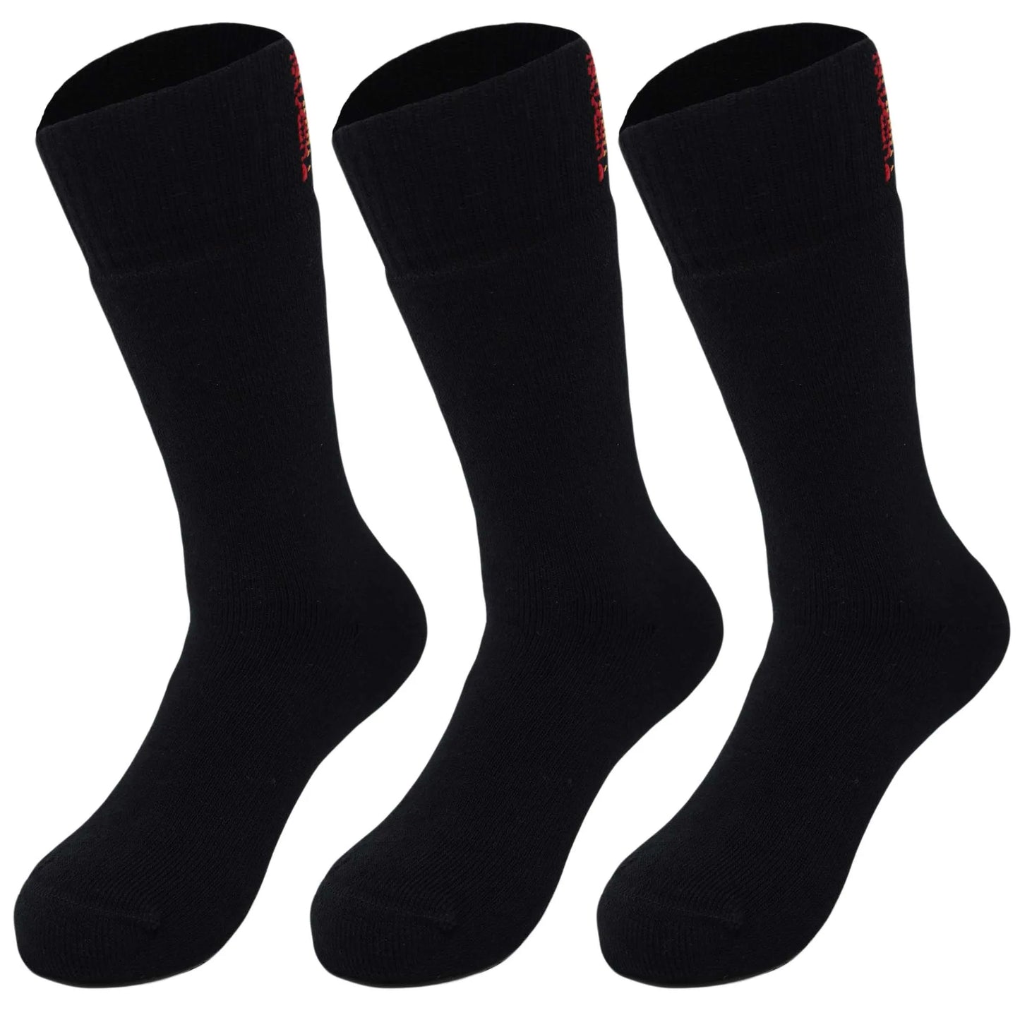 Men's Thermal Insulated Socks, Reinforced Toe and Heel, 3 Pairs, Size 8-11.5