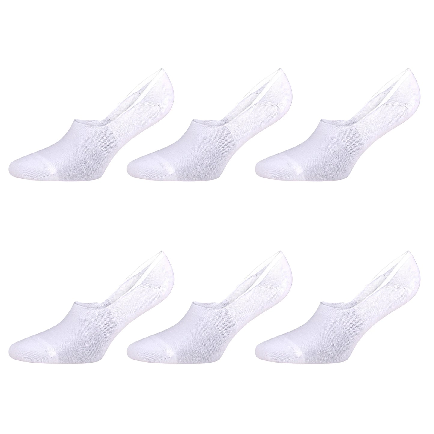 Men’s No Show Bamboo Socks, Invisible & Breathable, 6 Pairs, Shoe Size 8-11.5