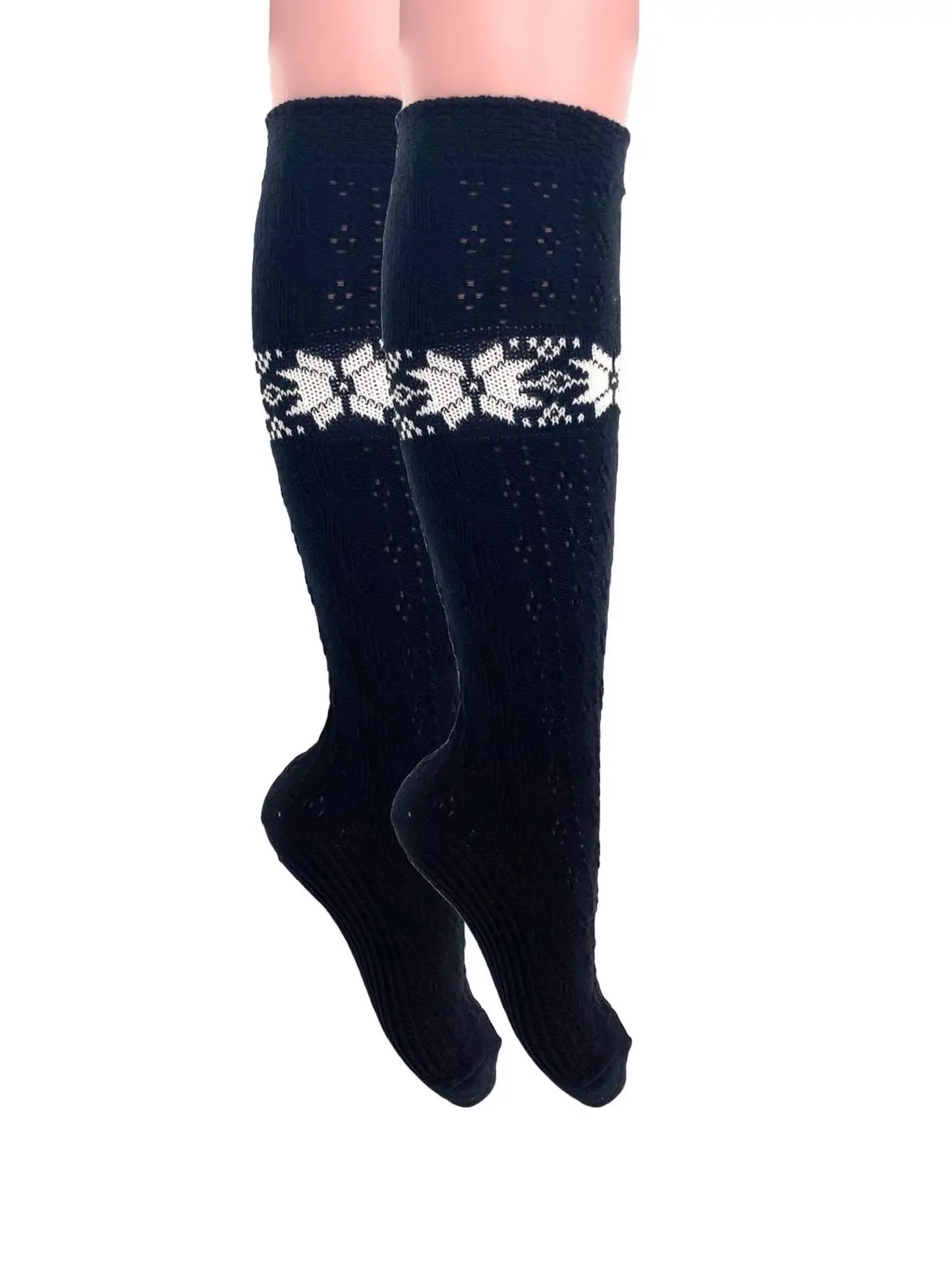 Cotton Knee High Knitted Socks for Women 1 Pair