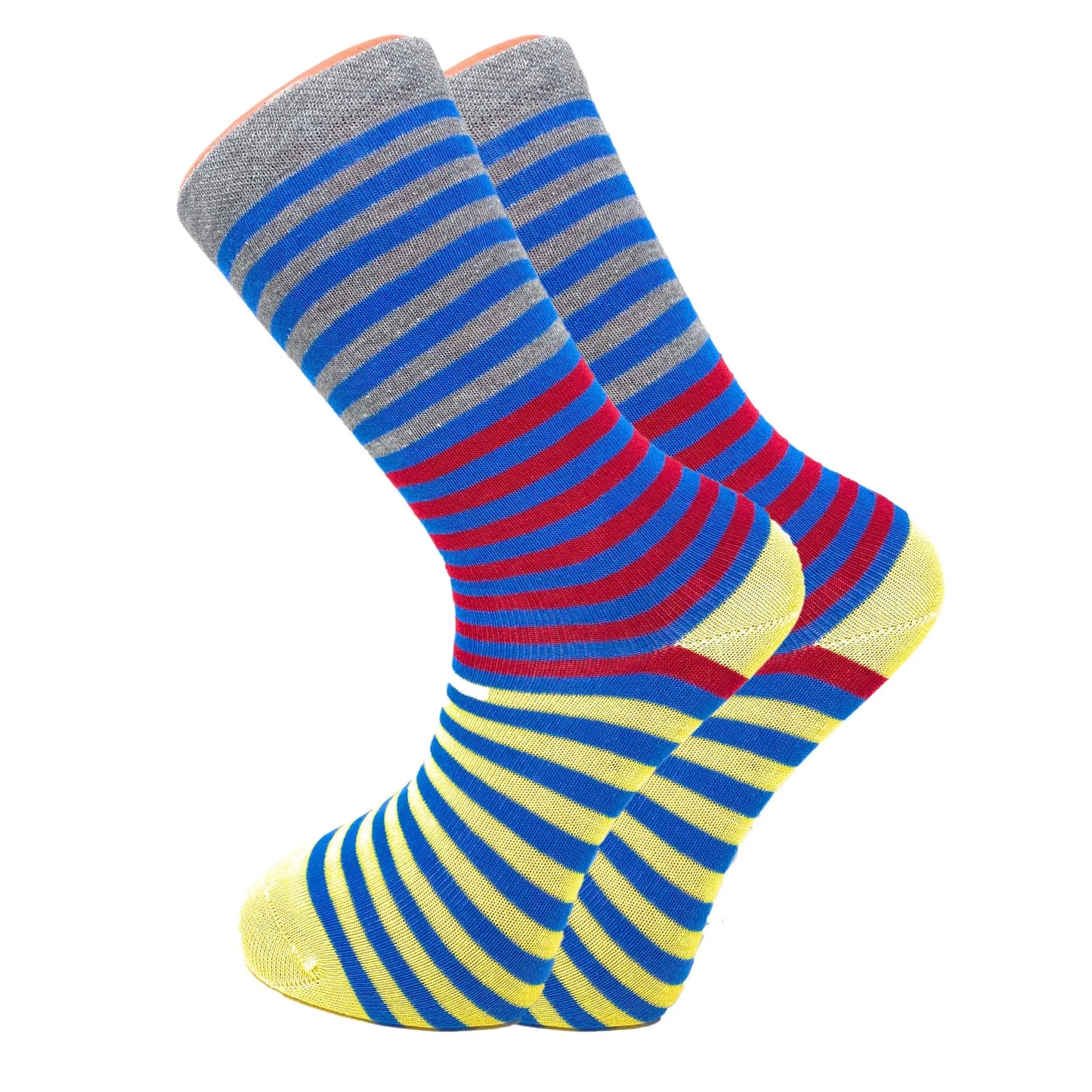 Colorful Funny Cotton Crew Dress Socks 6 Pairs Novelty Socks