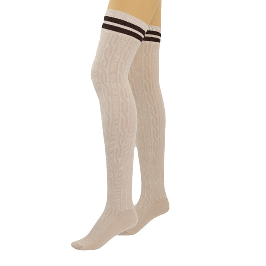 Women's Thigh High Knitted Socks - Over Knee Long Boot Socks, 1 Pair