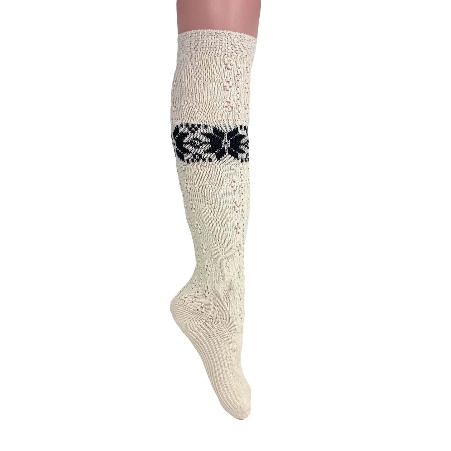 Cotton Knee High Knitted Socks for Women 1 Pair