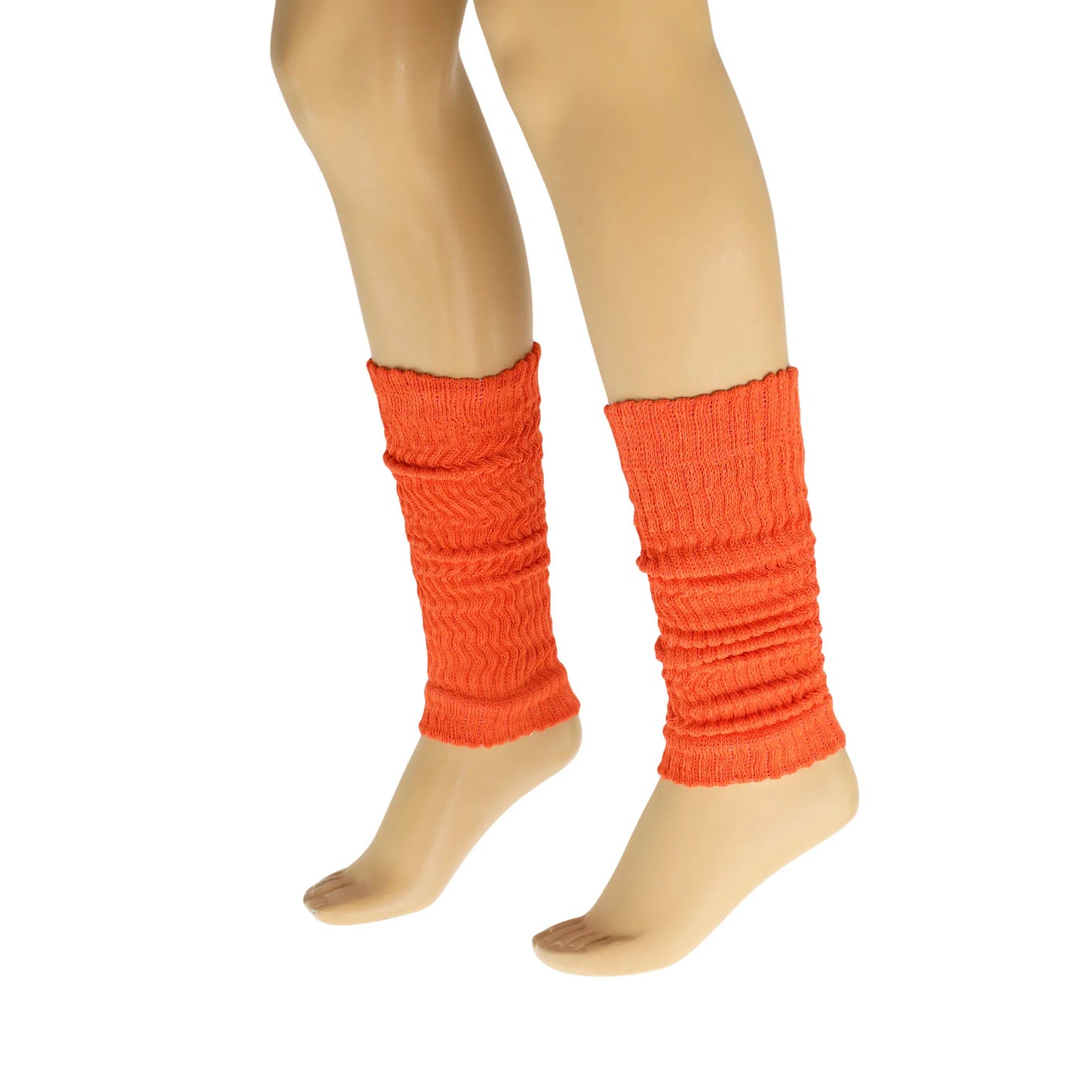 Women's Cotton Knitted Leg Warmers, Retro Style, 1 Pair, 20 Inches, Multiple Colors