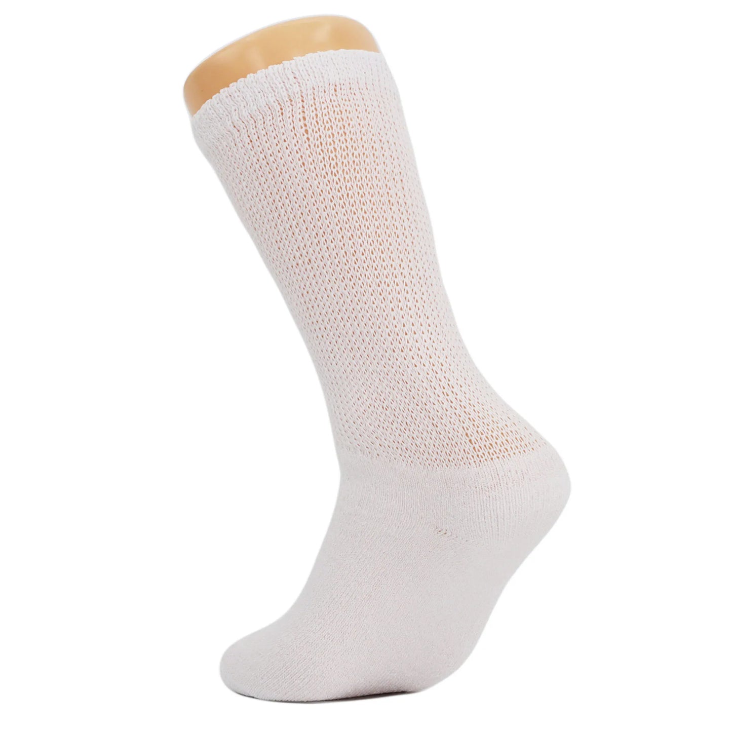 Diabetic Crew Loose Fit Socks with Non Binding Top 3 Pairs