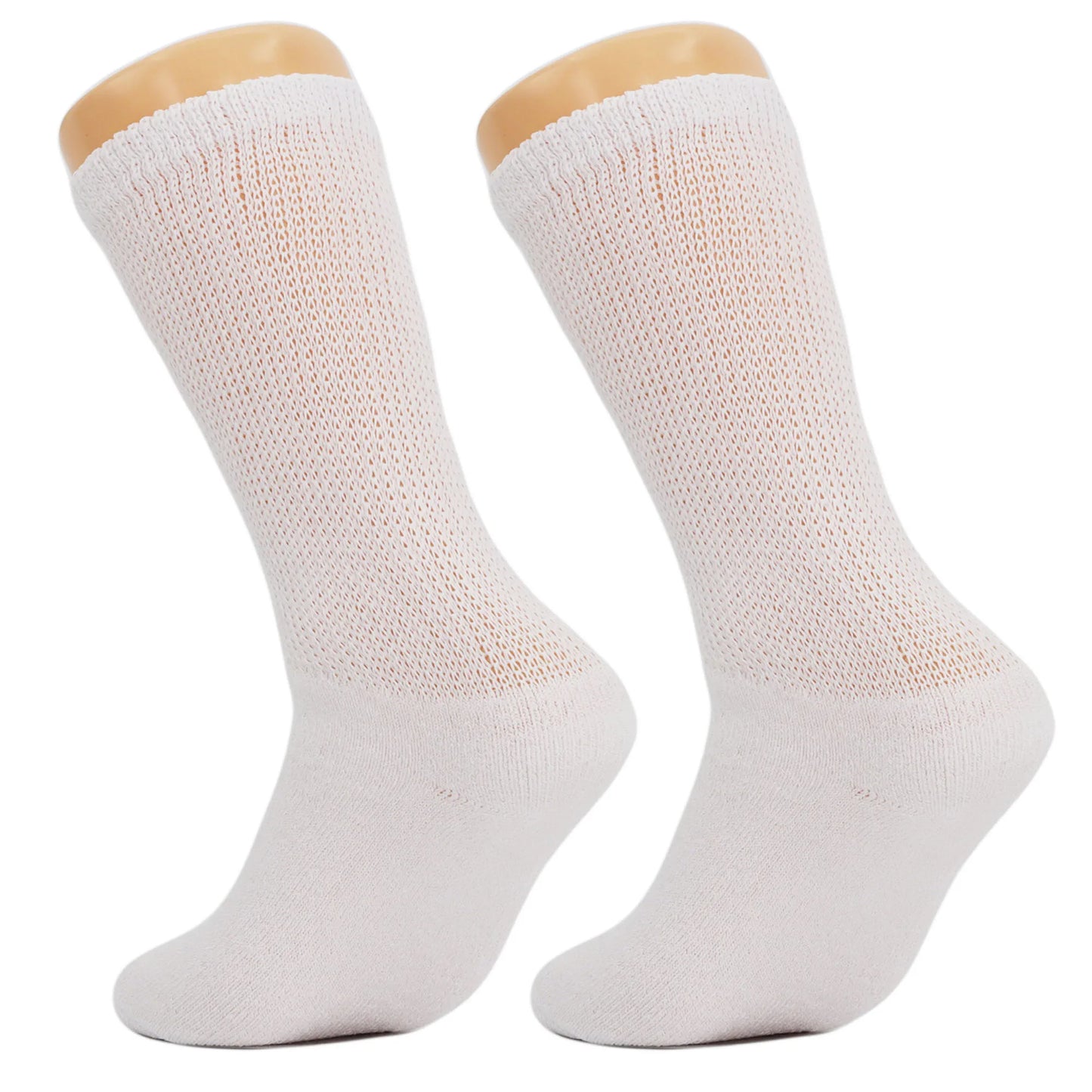 Diabetic Crew Loose Fit Socks with Non Binding Top 3 Pairs