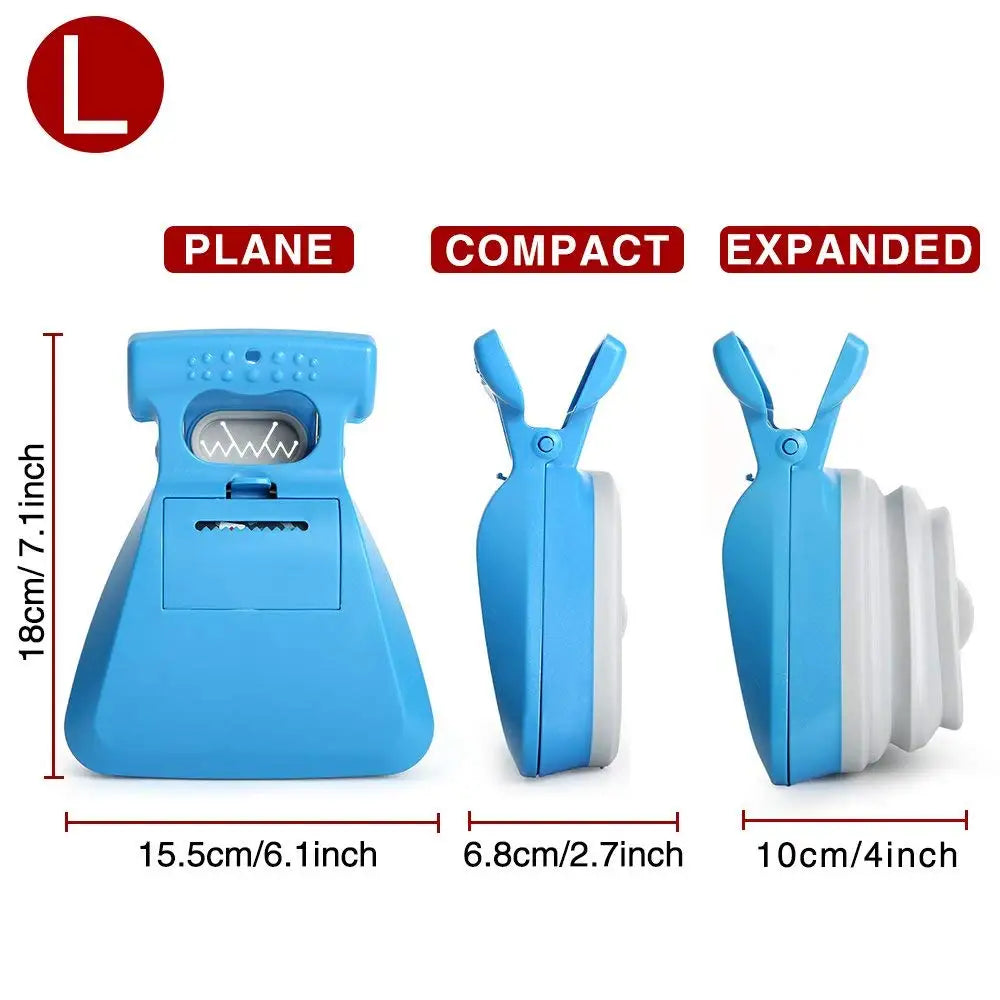 Travel Foldable Dog Poop Bag Dispenser & Pooper Scooper with Waste Bags