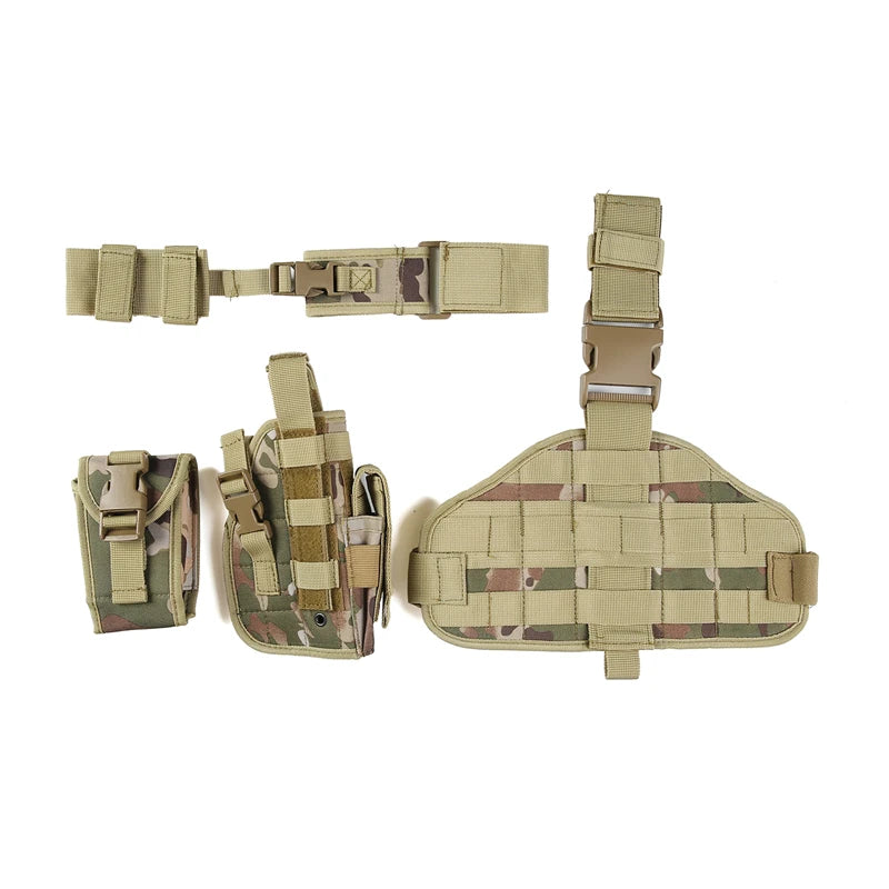 Tactical Leg Gun Holster – Multi-Function Camouflage Hunting Gear