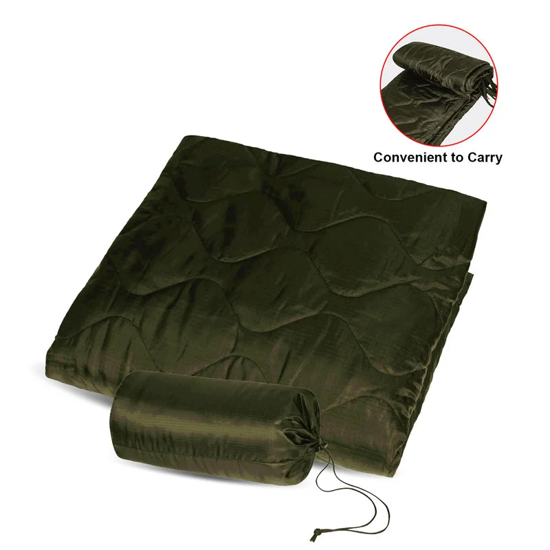 Tactical Camouflage Poncho Liner – Water-Repellent Blanket for Camping & Hunting