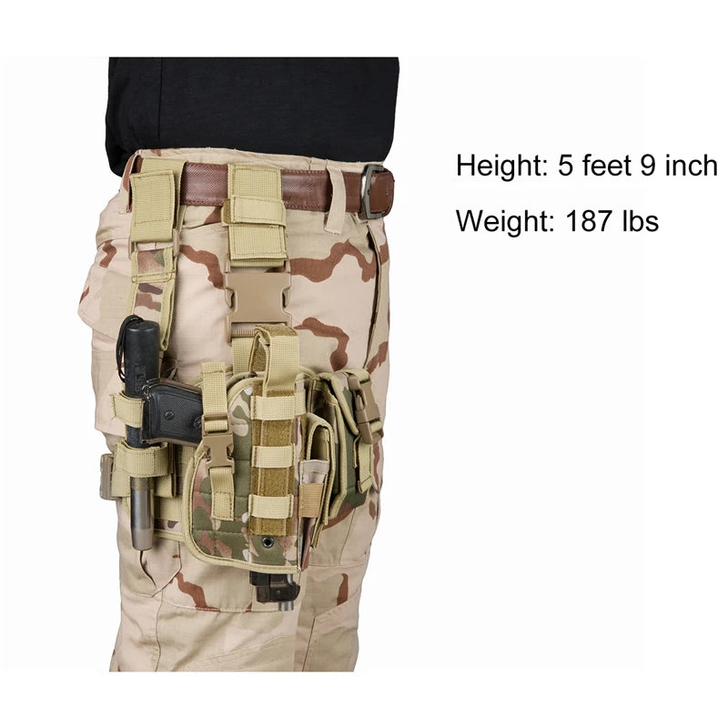 Tactical Leg Gun Holster – Multi-Function Camouflage Hunting Gear