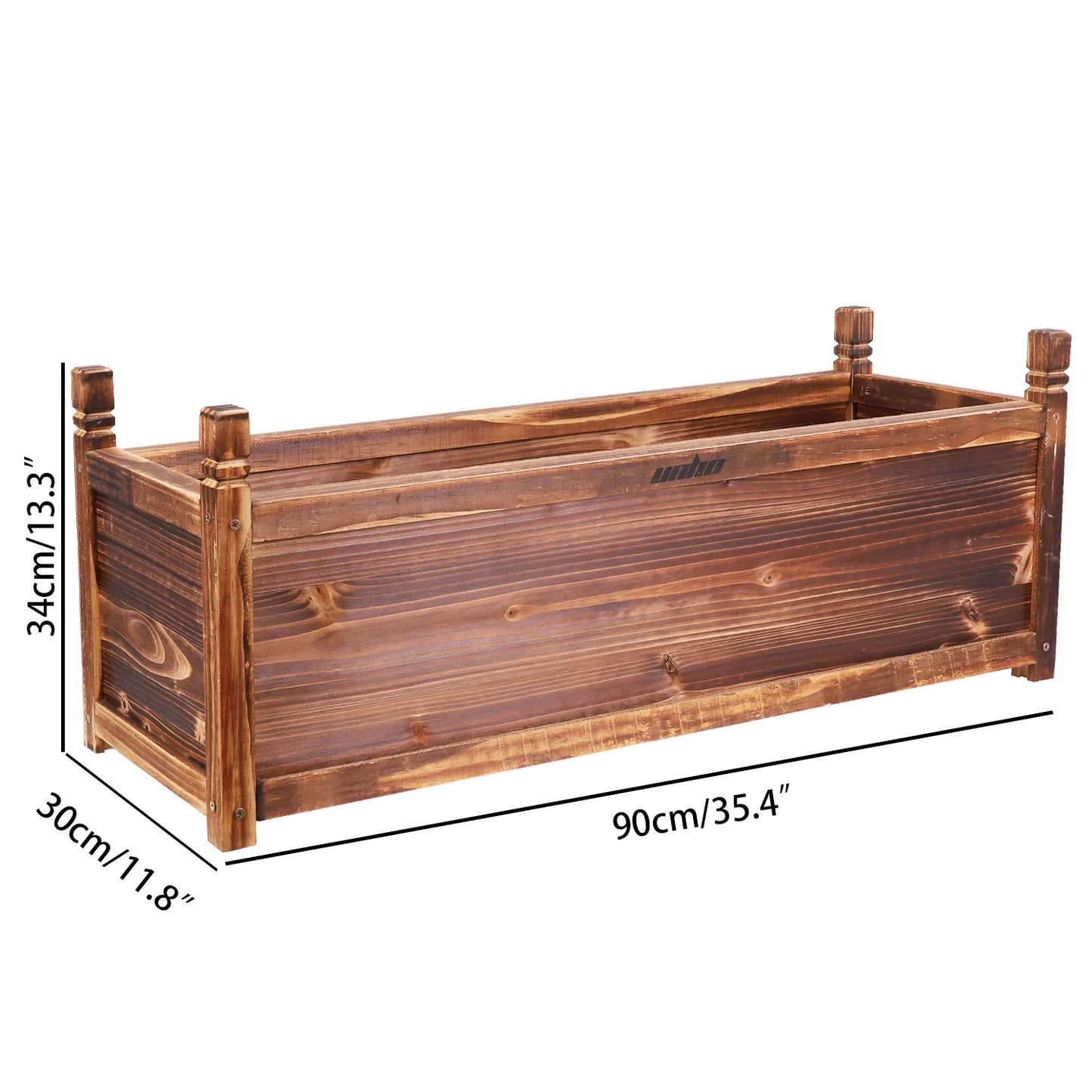 Raised Garden Bed Wooden Planter Box for Flowers & Vegetables – Large Size Only