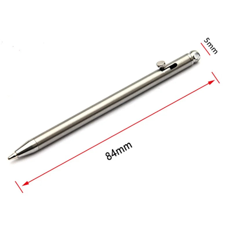 Portable Titanium Mini Pen EDC Keychain Gadget Outdoor Camping Tool - 1pc