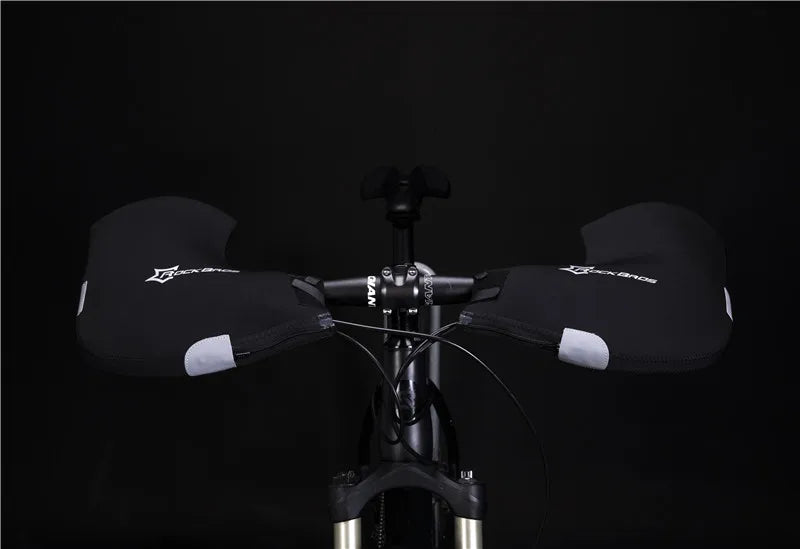 Winter Cycling Bar Mitts, Windproof Insulated Handlebar Gloves for MTB/Road