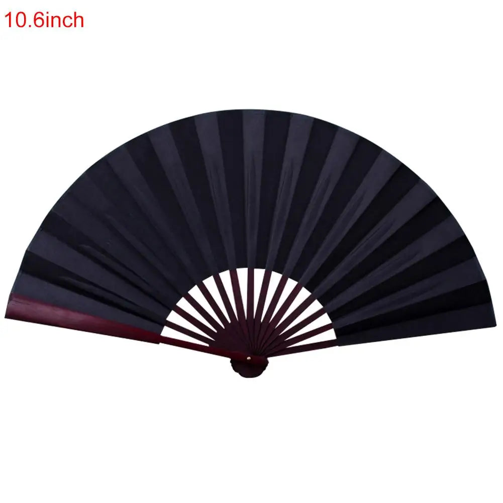 10/13 Inch DIY Silk Cloth Folding Fan – Bamboo Hand Fan for Calligraphy & Painting