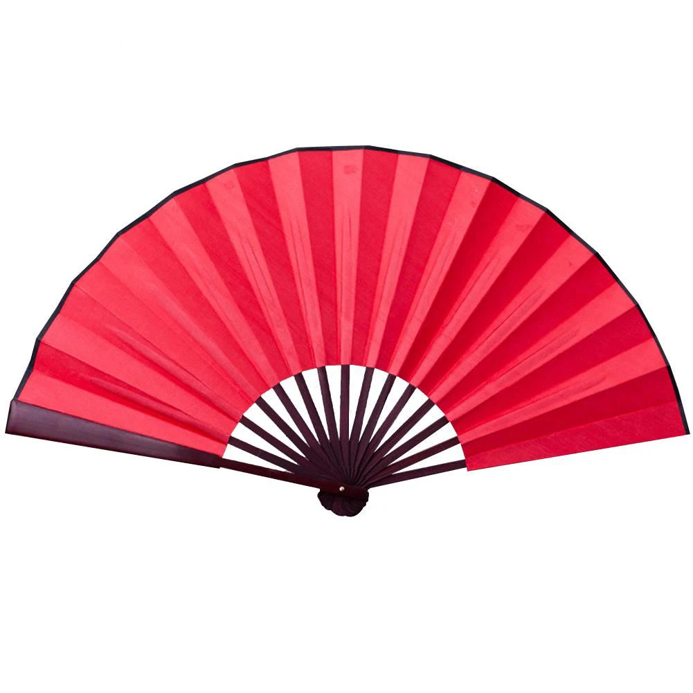 10/13 Inch DIY Silk Cloth Folding Fan – Bamboo Hand Fan for Calligraphy & Painting