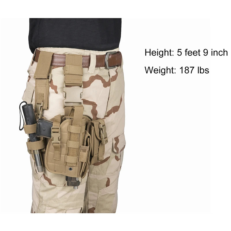 Tactical Leg Gun Holster – Multi-Function Camouflage Hunting Gear