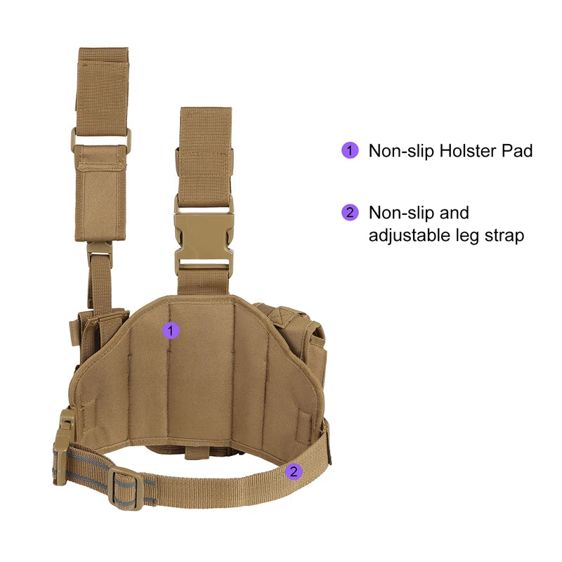 Tactical Leg Gun Holster – Multi-Function Camouflage Hunting Gear