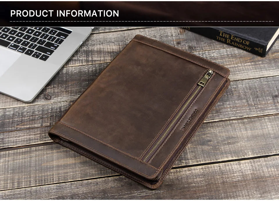 Genuine Leather Portfolio Case for iPad Pro 11, iPad Air 10.9, iPad 7th-10th Gen