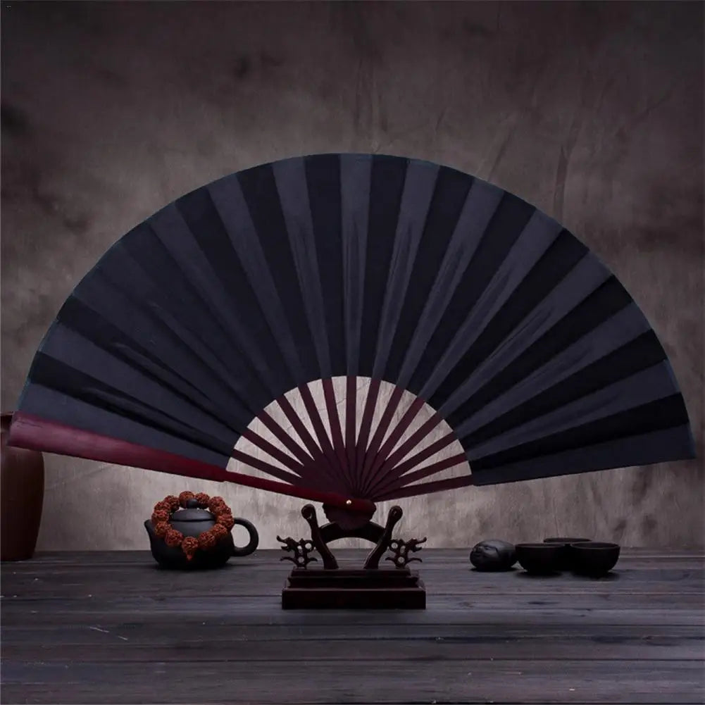 10/13 Inch DIY Silk Cloth Folding Fan – Bamboo Hand Fan for Calligraphy & Painting