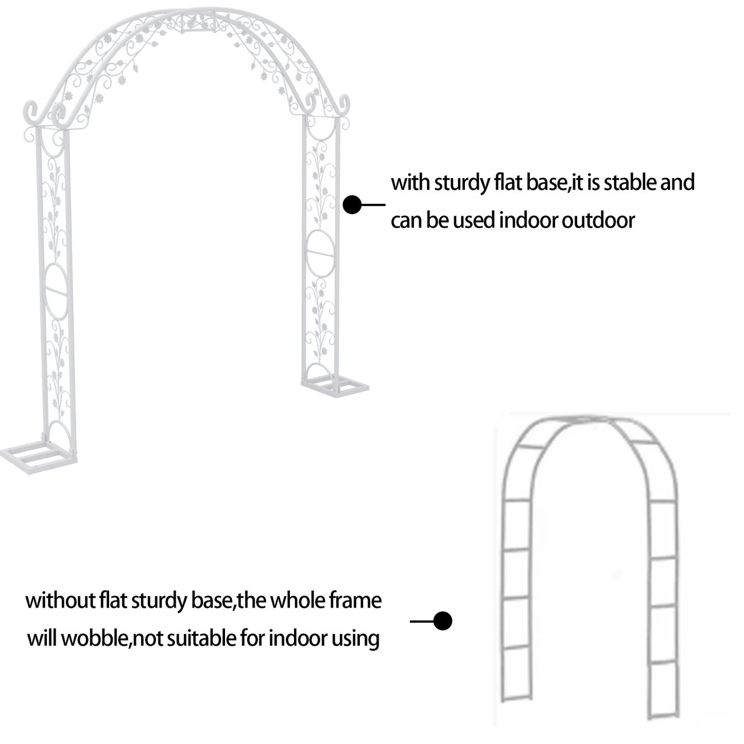 Glam Wedding Arch Stand – Elegant Backdrop for Weddings and Events