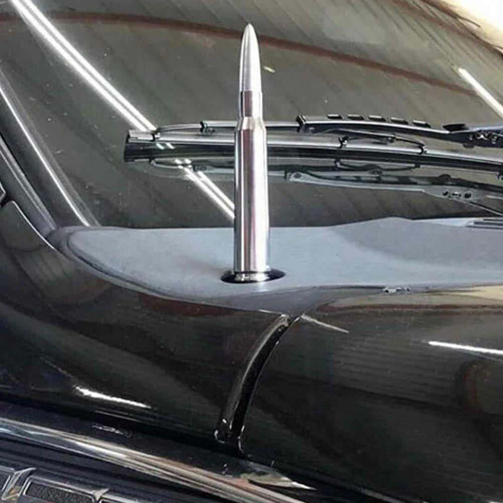 Silver Bullet Antenna for Cars, Motorcycles, Boats, and Campers - FM Radio