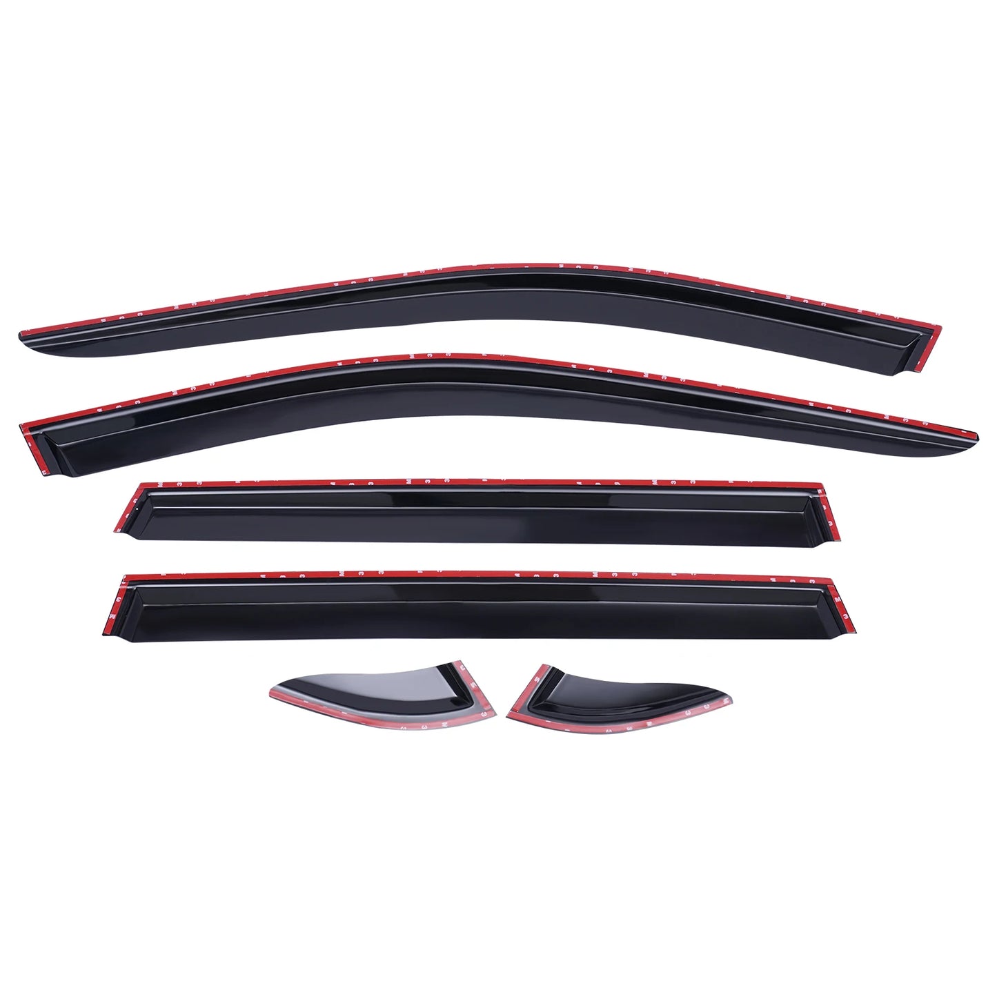 6PCS Window Visor Vent Shades for Toyota RAV4 2019-2022 - Sun & Rain Guard Set