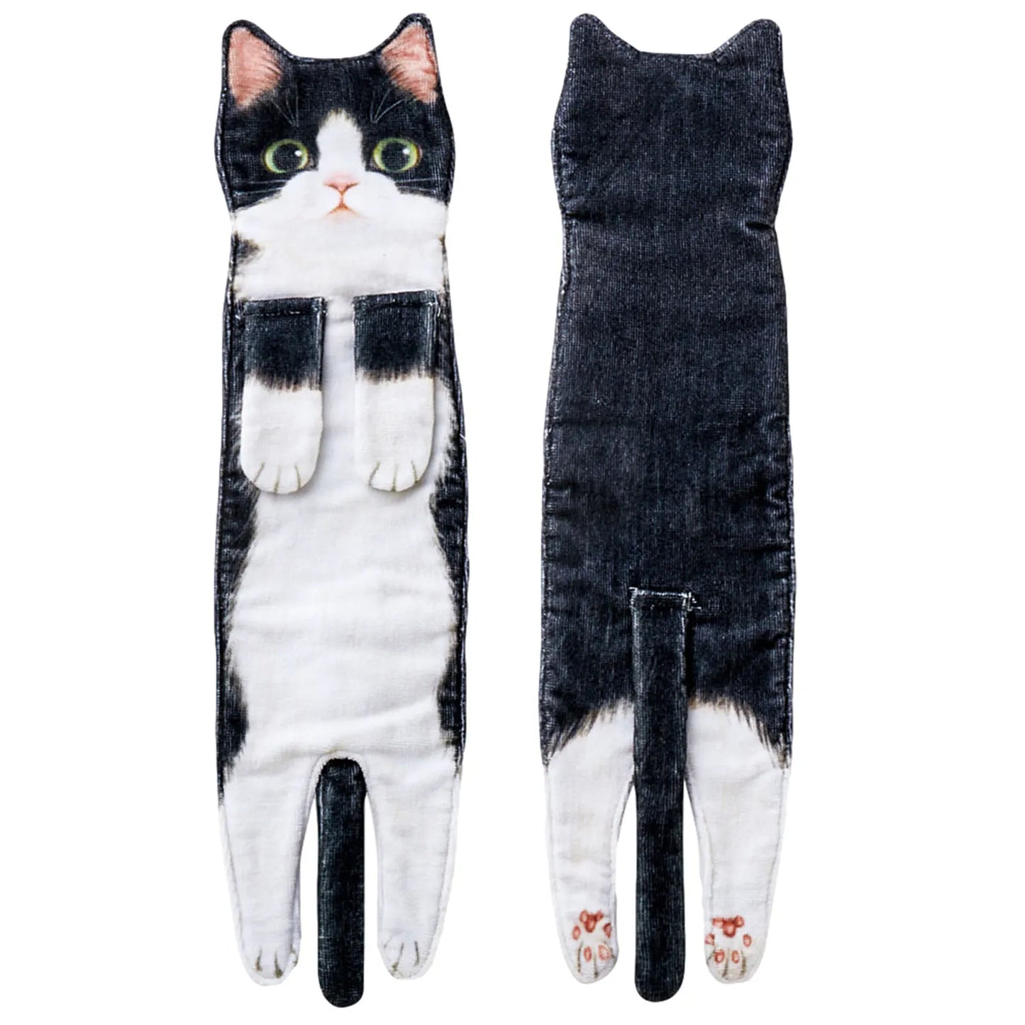 Funny Cat Hand Towels – Quick Dry Microfiber Hanging Towels for Kitchen & Bathroom