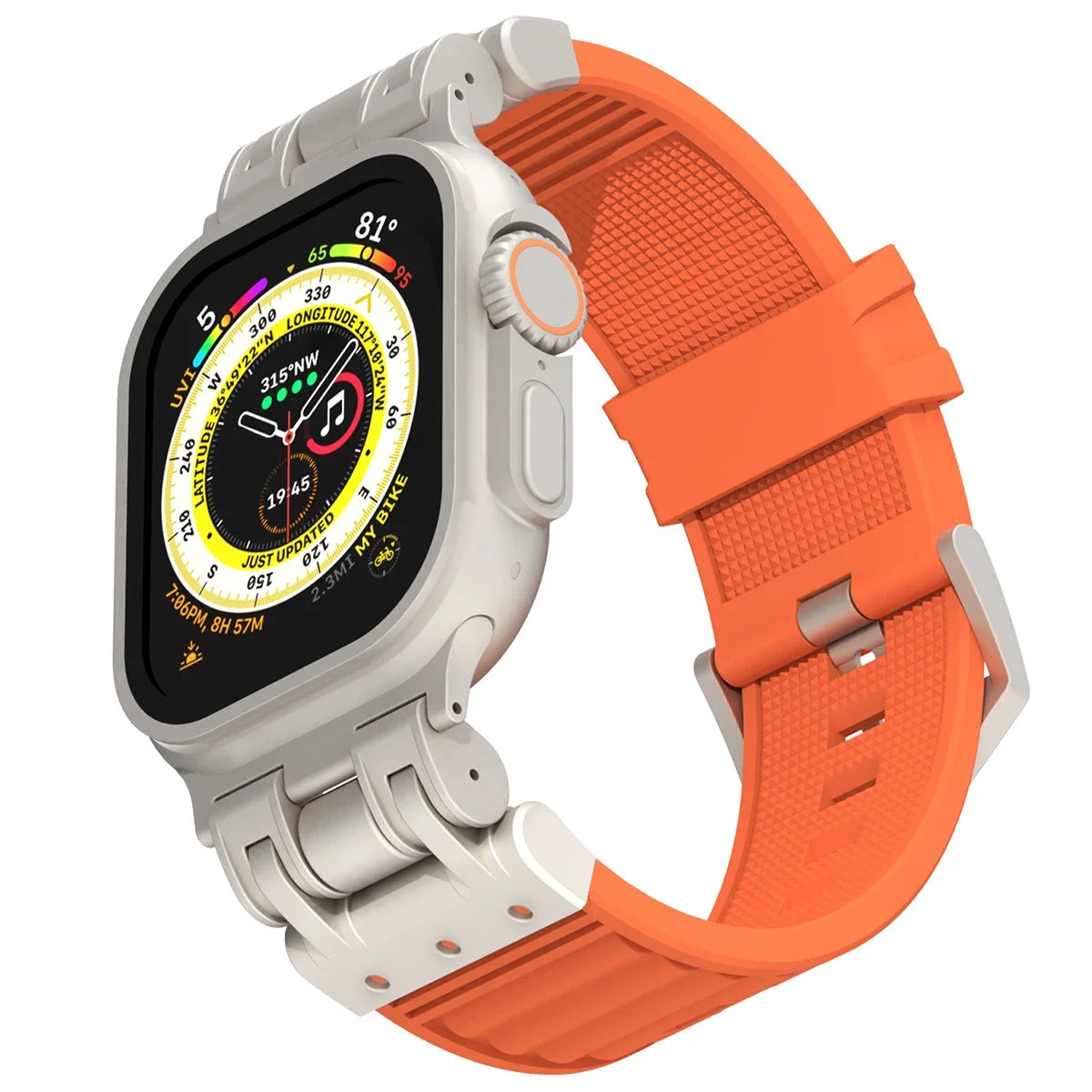 Soft Silicone Strap for Apple Watch Ultra 49mm-38mm Sports Band