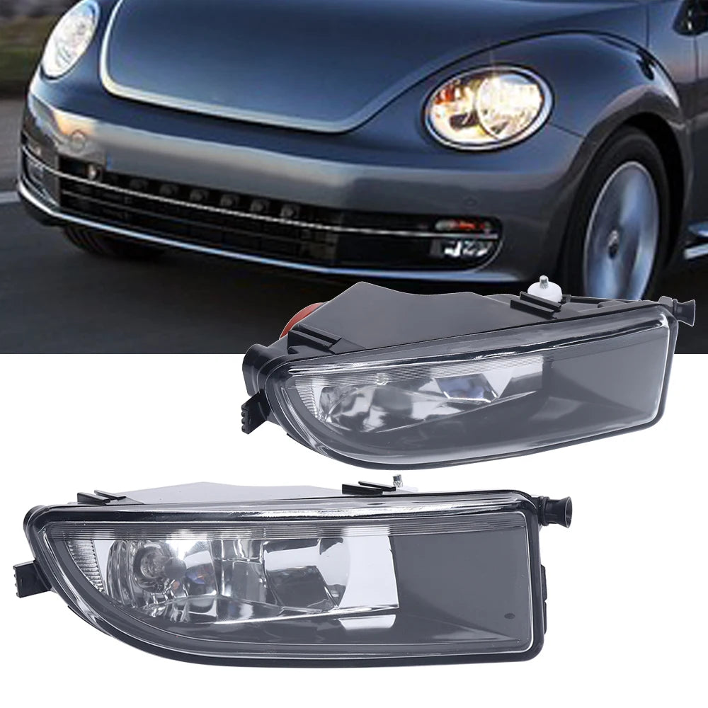 Front Halogen Fog Lights Pair for VW Beetle 2012-2016 Left & Right with H8 Bulbs