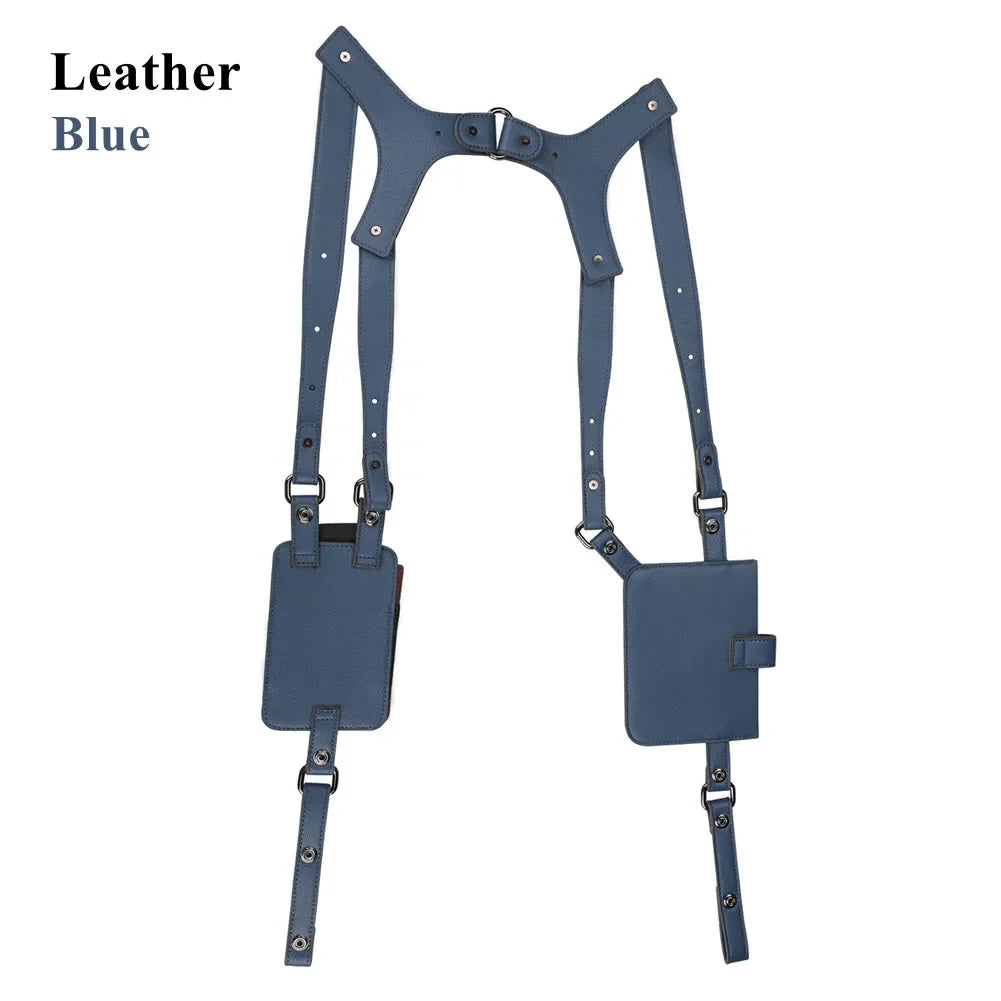 Leather Anti-Theft Crossbody Chest Bag - Shoulder Holster Style Travel Pouch