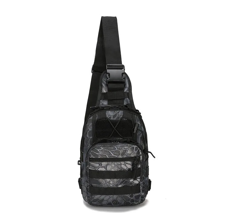 Outdoor Tactical Chest Bag, Small Waterproof Camouflage Shoulder Bag for Men