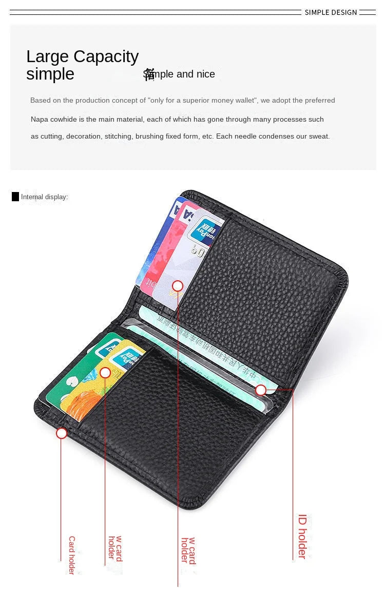 Men's RFID Blocking Card Holder – Compact & Stylish Wallet