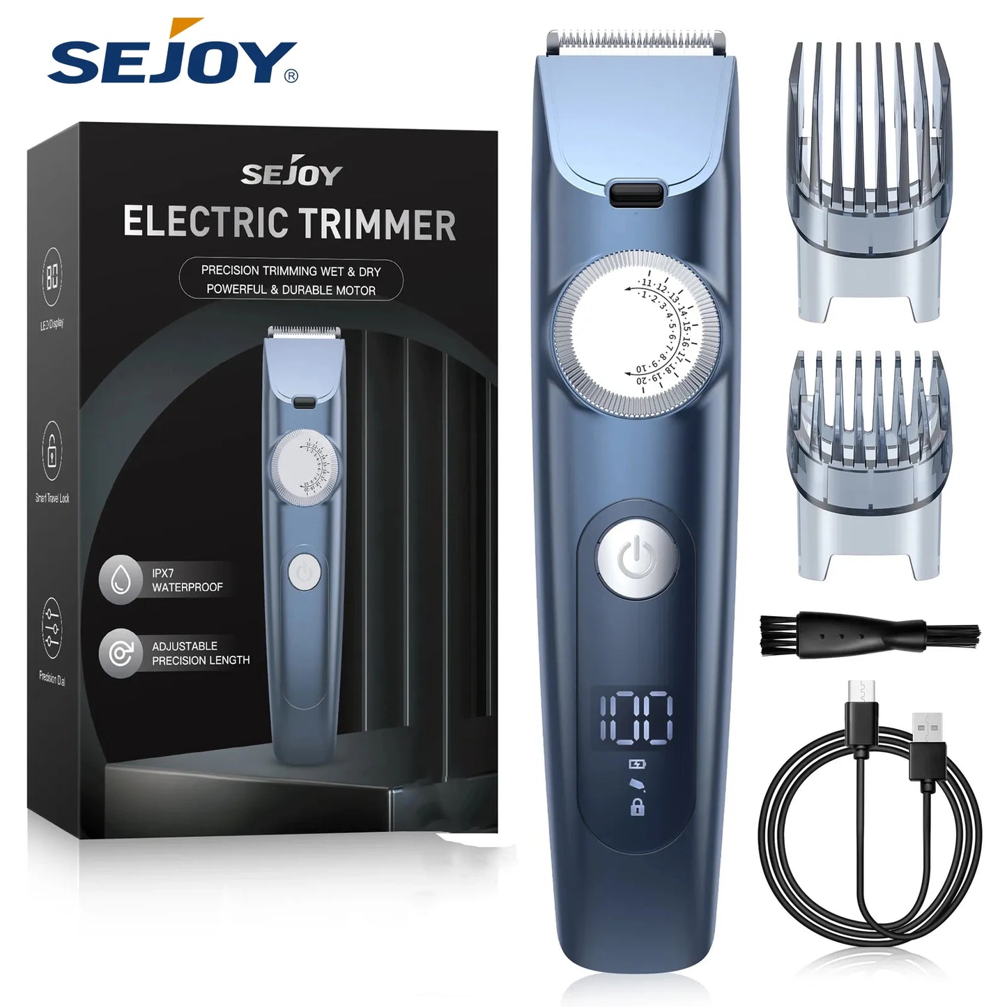 Professional Electric Hair Clippers for Men - Beard, Hair, Body, and Arm Trimmer