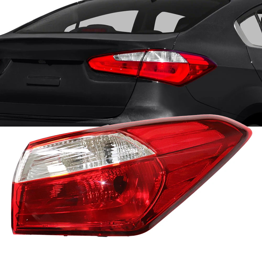 Pair of Left + Right Taillights for 2014-2016 Kia Forte LX EX SX Rear Lamps