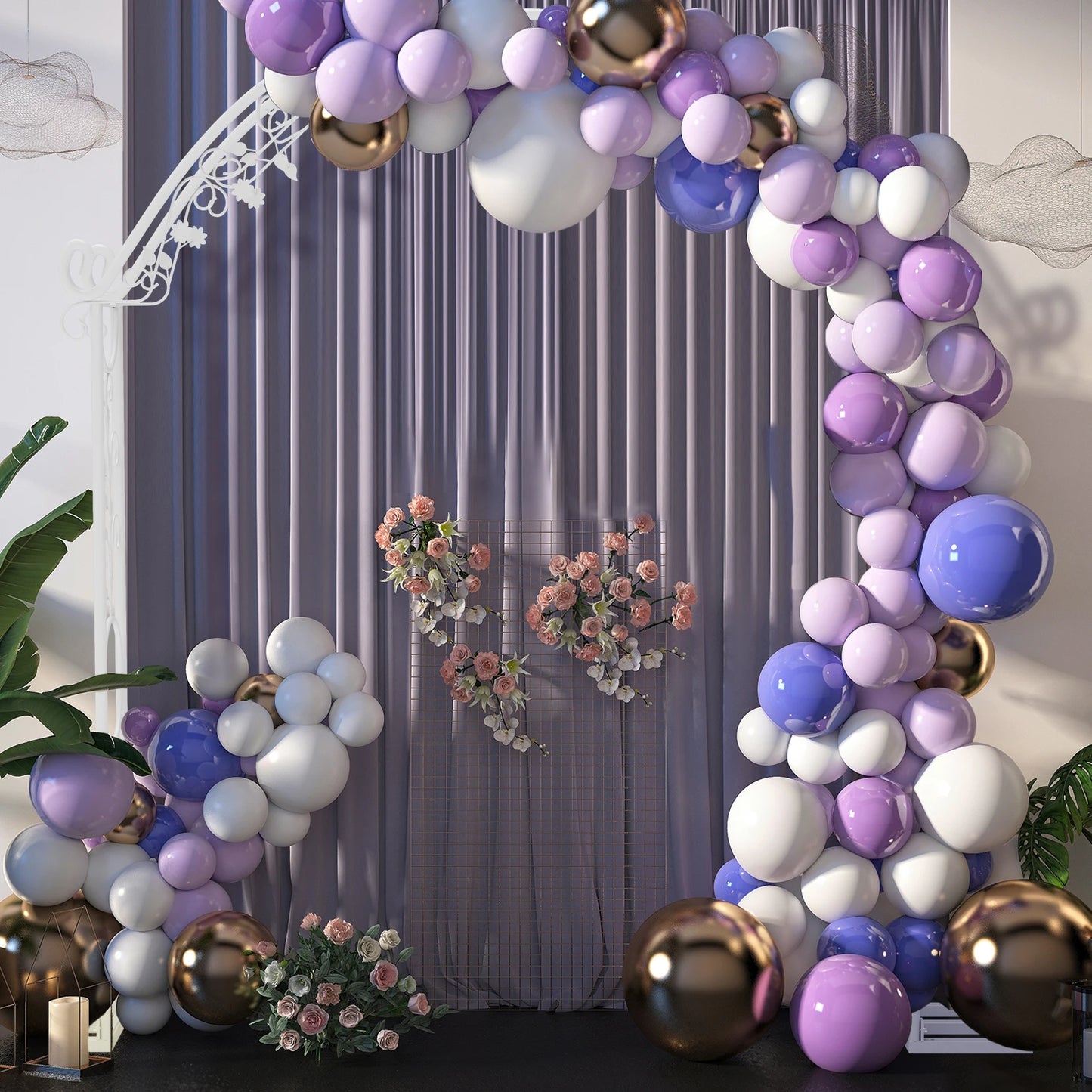 Glam Wedding Arch Stand – Elegant Backdrop for Weddings and Events