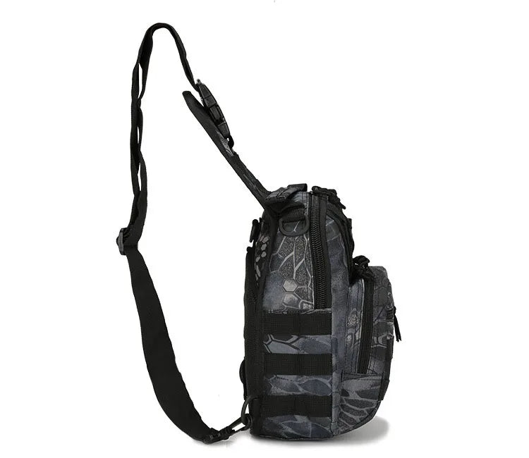 Outdoor Tactical Chest Bag, Small Waterproof Camouflage Shoulder Bag for Men