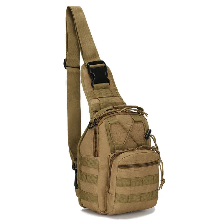 Outdoor Tactical Chest Bag, Small Waterproof Camouflage Shoulder Bag for Men