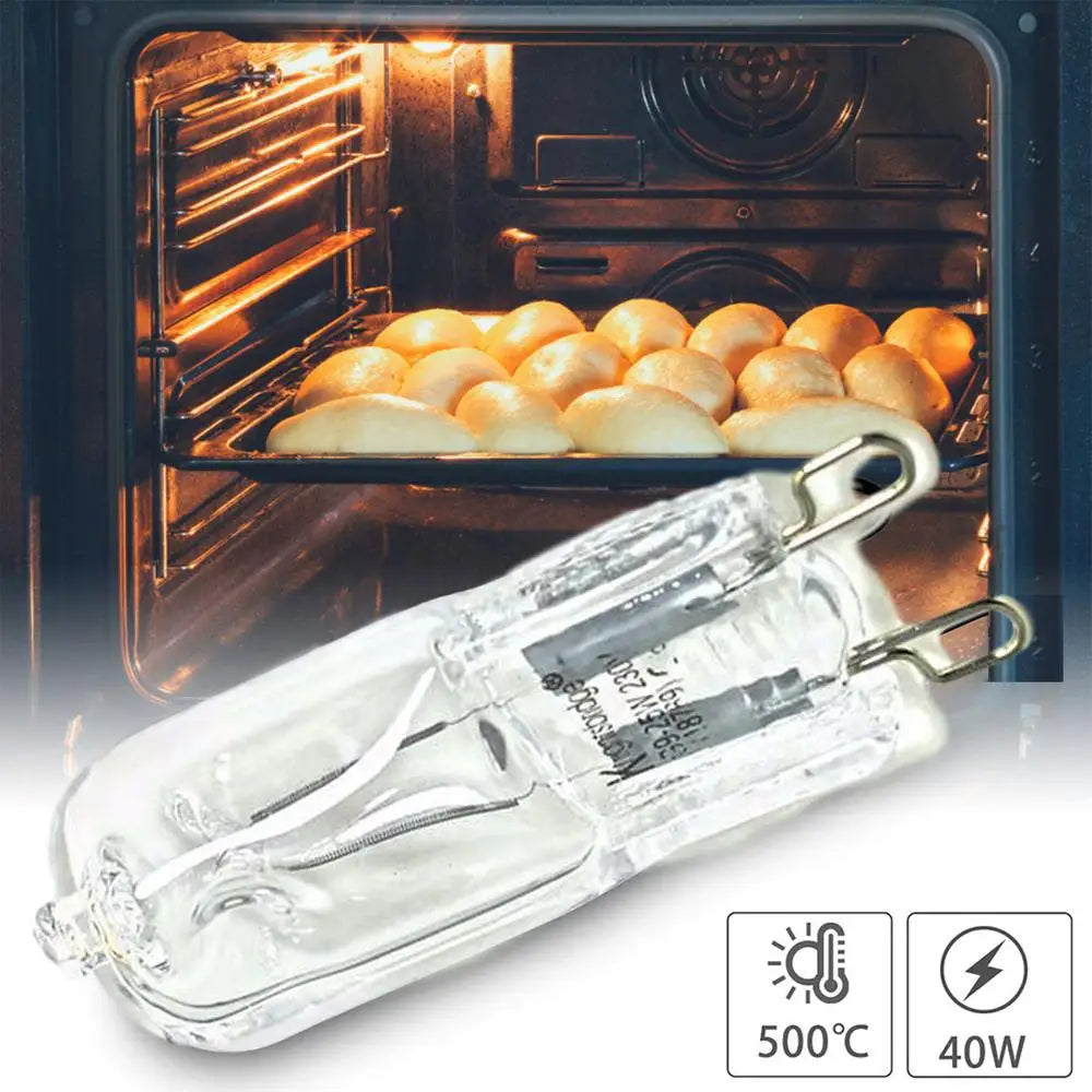 G9 40W Halogen Oven Light Bulb - High Temp Resistant for Ovens & Refrigerators