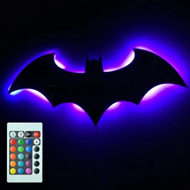 ZK50 Bat Wing LED Night Light, Remote Control, 16 Colors, Wall-Mounted