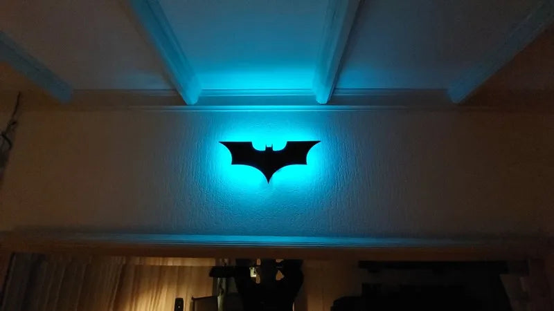 ZK50 Bat Wing LED Night Light, Remote Control, 16 Colors, Wall-Mounted