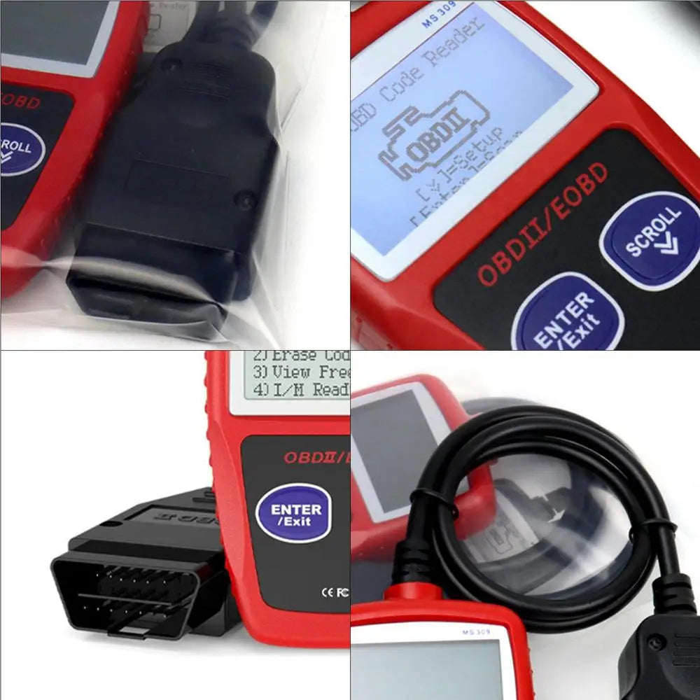 OBD2 Car Diagnostic Scanner with LCD Display for SUVs, Cars & Trucks